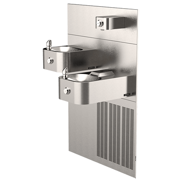 ADA Vandal-Resistant Chilled Dual Drinking Fountain And Bottle Filler